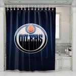 hockey nhl edmonton oilers specular shower curtains 0
