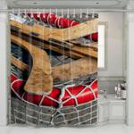 hockey stuff for make you happy shower curtains 0