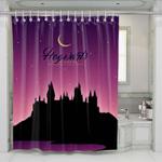 hogwarts silhouette shower curtains 0