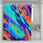 hologram rainbow light paper shower curtains 0