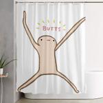 honest blob butts shower curtain 0