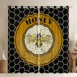 honey bee blackout curtain love bee window curtain gift for bee lovers family gift idea blackout window curtains 100 polyester 41 7 107 9 0