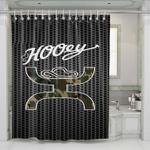 hooey metal camo logo shower curtains 0