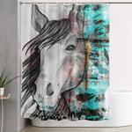 horse shower curtain 0