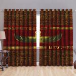 horus god ancient egyptian blackout curtains ancient egyptian pattern vintage style blackout window curtains 100 polyester 417 1079 0