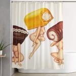 hostess cake girls shower curtain 0