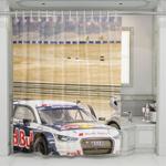 hot circuit racing car shower curtains 0