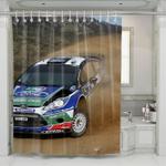 hot situation when car racing shower curtains 0
