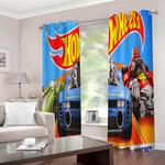 hot wheels curtains cosplay blackout window drapes for room decoration 0