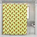 hotdogs cartoon creative food shower curtains 0