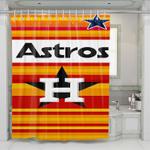 houston astros mlb 2 shower curtains 0