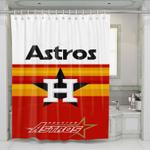 houston astros mlb logo 2 shower curtains 0