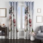 houston nfl player white window curtain 0