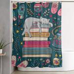 how to hygge like a cat shower curtain 0