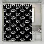 hypebeast bape monochrome human shower curtains 0