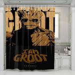 i am groot guardians of the galaxy marvel shower curtains 0