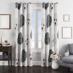 i love my pet the black and white dogs window curtain 0