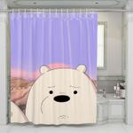 ice bear sad shower curtains 0