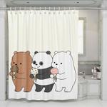ice cream and we bare bears shower curtains 0