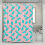 ice cream stick blue shower curtains 0