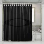 icon oakley logo oval black shower curtains 0