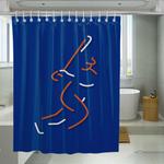 icon player mets line shower curtains 0