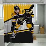 iconic color boston bruins player shower curtains 0