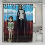 iconic scene spirited away shower curtains 0