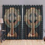 illuminated celtic cross blackout curtains home decoration gift for family blackout window curtains 100 polyester 41 7 107 9 0