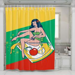 Illustration Lana Del Rey Shower Curtain Set For Bathroom Decor Gift For Friends
