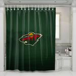in the dark forest nhl team shower curtains 0
