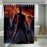in the rain daredevil marvel superhero shower curtains 0