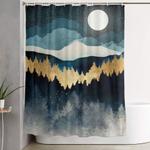 indigo night shower curtain 0