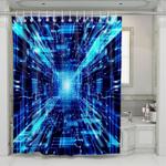 infinity space from future neon shower curtains 0