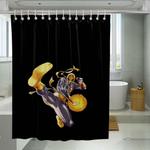 iron fist power black marvel shower curtains 0