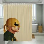 iron fist serious face shower curtains 0