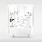 it a wonderful life george lassos the moon shower curtain 0