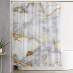 italian gold marble shower curtain 0