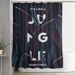 its a jungle sometimes shower curtain 0