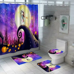 jack skellington and sally nightmare before christmas shower curtain sets ver8 0