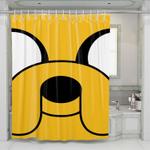 jake face adventure time shower curtains 0