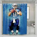 jake locker american football nfl shower curtains 0