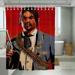javier escuella red dead redemption 2 shower curtains 0