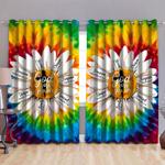 jesus daisy god say you are window curtain lgbt colorful background god gift blackout window curtains 100 polyester 417 1079 0