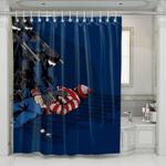 joker find out with police shower curtains 0