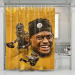 juju smith great player nfl shower curtains 0