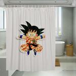jumping dragonball pattern bape shower curtains 0