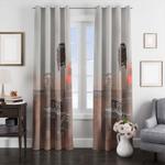 jumping offroad car racing window curtain 0