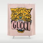 jungle tiger pink shower curtain 0