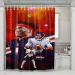 justin field chicago bears shower curtains 0